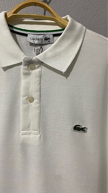 LACOSTE EKRU POLO YAKA T-SHIRT - Görsel 2