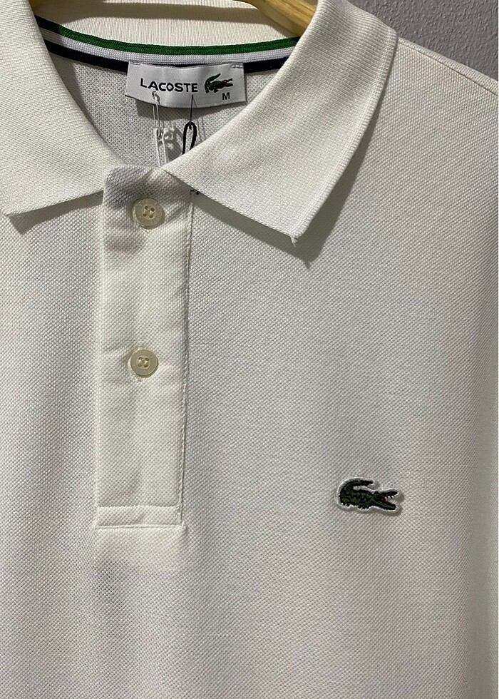 LACOSTE EKRU POLO YAKA T-SHIRT - Görsel 2