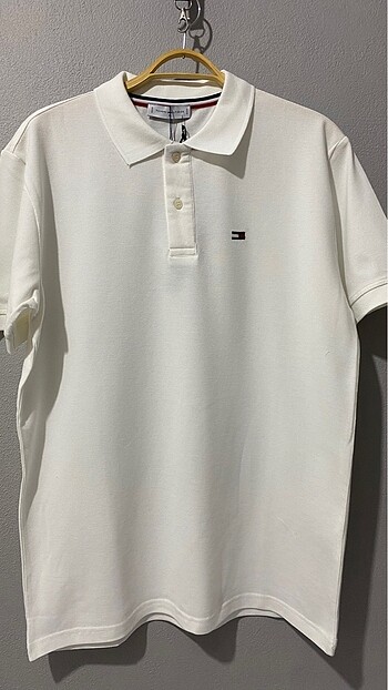 TOMMY HILFIGER EKRU POLO YAKA T-SHIRT
