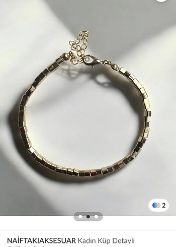 Altın Renk Zincir Detaylı Kadın Halhal
