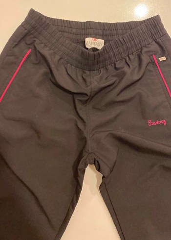 Fantom Siyah Regular Fit Midi Spor Pantolon eşofman