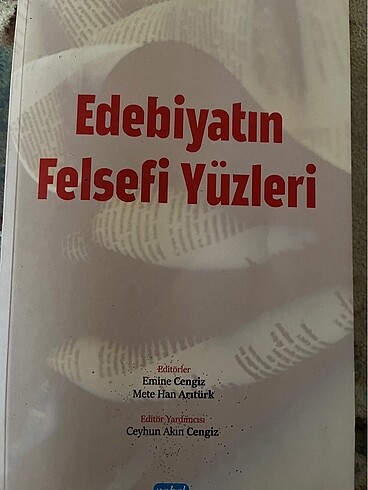 edebiyatın felsefi yüzleri kitabı