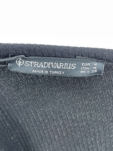 m Beden siyah Renk Stradivarius Uzun Elbise %70 İndirimli.
