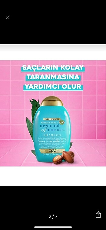 Diğer ogx argan oil of morocco şampuan