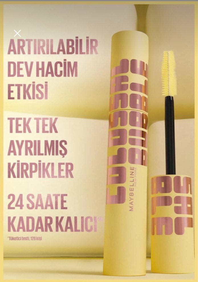 Bej Renkli Maybelline Maskara - Görsel 2
