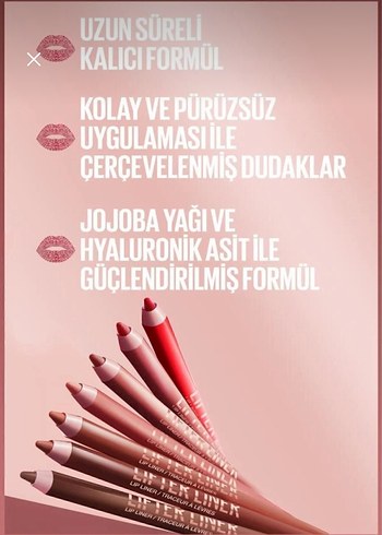 Kırmızı Renkli Dudak Kalemi - Görsel 2