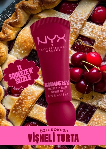 NYX Mat Dudak Balmı - Vişneli Turta - Görsel 3