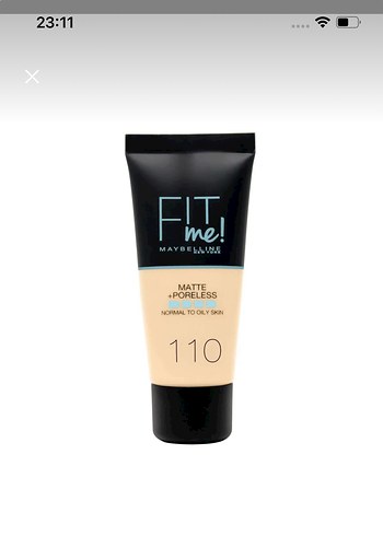 Maybelline Fit Me Mat Fondöten 110 Porcelain - Görsel 2