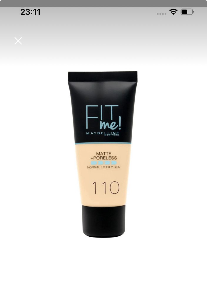 Maybelline Fit Me Mat Fondöten 110 Porcelain - Görsel 2