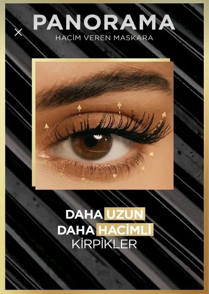 Bej Parlak Panorama Hacim Veren Maskara - Görsel 2