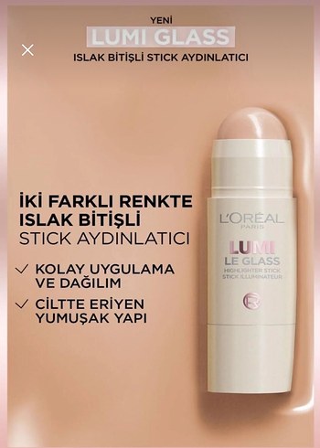 L'Oréal Lumi Glass Islak Bitişli Aydınlatıcı Stick - Görsel 3
