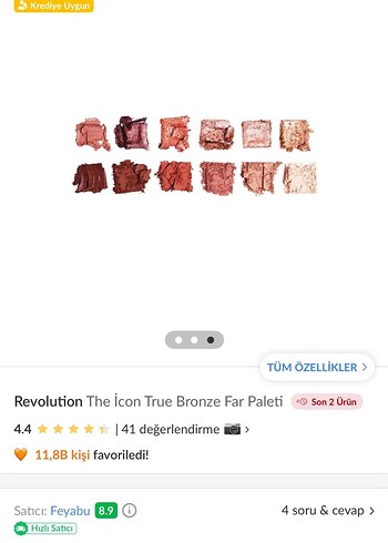 Revolution The Icon True Bronze Far Paleti - Görsel 3