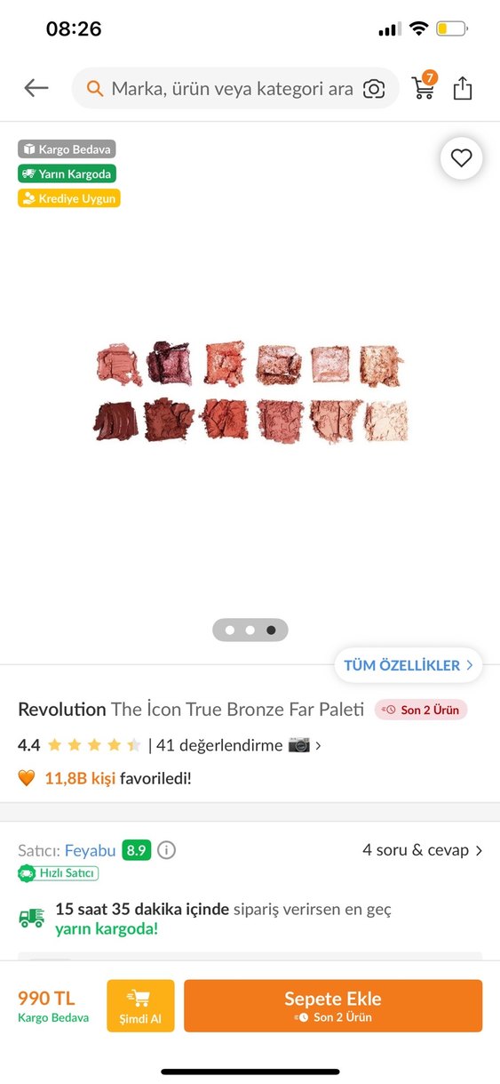 Revolution The Icon True Bronze Far Paleti - Görsel 3