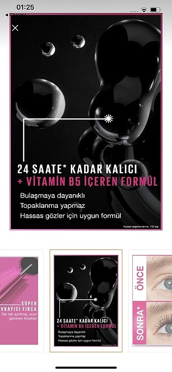Beden Renk Maybelline maskara