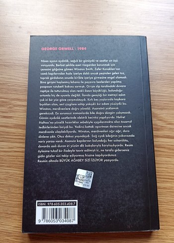 George Orwell - 1984 Roman - Görsel 2