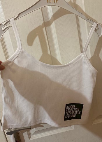 Beyaz Pamuklu İnce Askılı Atlet - Görsel 2