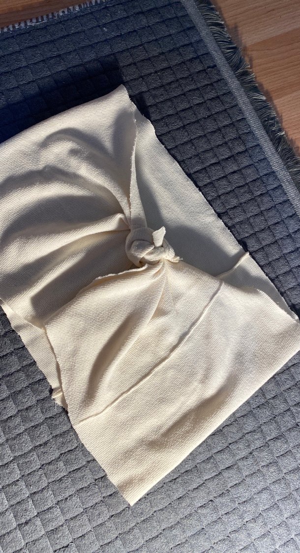 Bej straplez bluz - Görsel 3