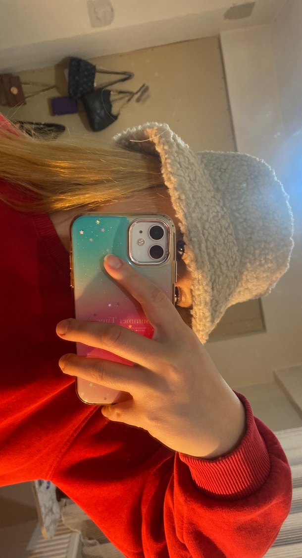 Kadın Bej Peluş Şapka - Görsel 3