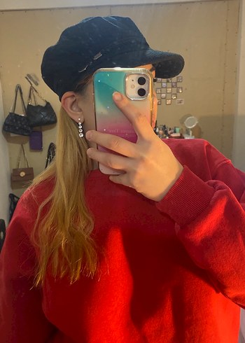 Kürk Detaylı Siyah Kadın Yün Şapka - Görsel 4