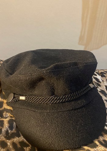 Kürk Detaylı Siyah Kadın Yün Şapka - Görsel 2