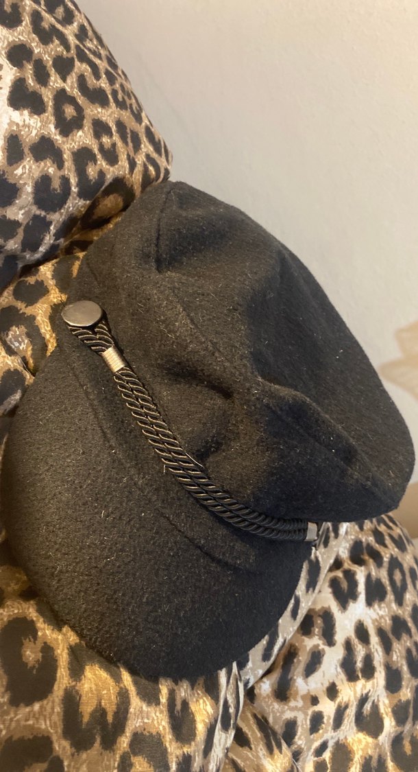 Kürk Detaylı Siyah Kadın Yün Şapka - Görsel 3