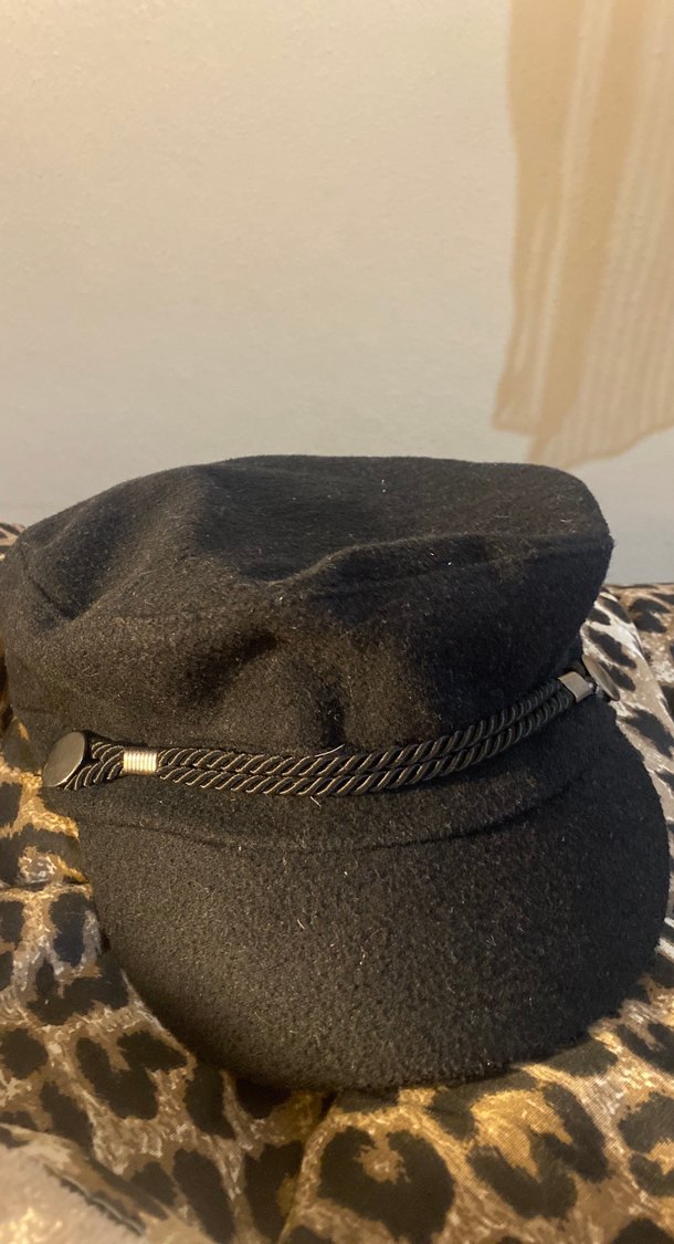 Kürk Detaylı Siyah Kadın Yün Şapka - Görsel 2