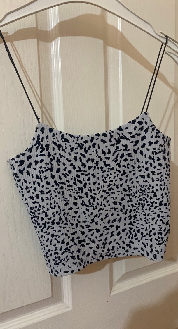 Gri Yılan Desenli V Yaka Mini Atlet - Görsel 2