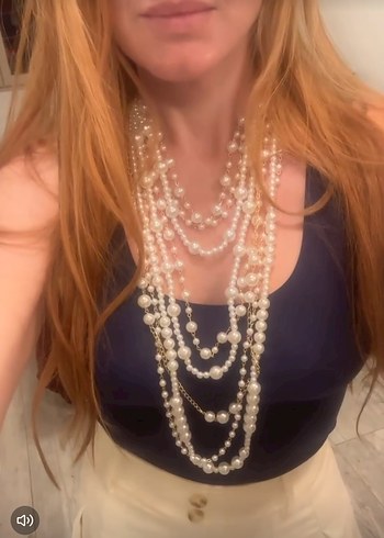 İncili kolye set sıfır - Görsel 3