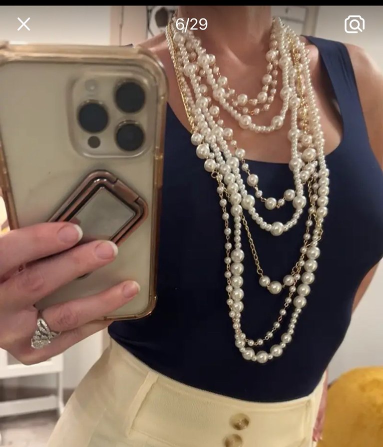 İncili kolye set sıfır - Görsel 4