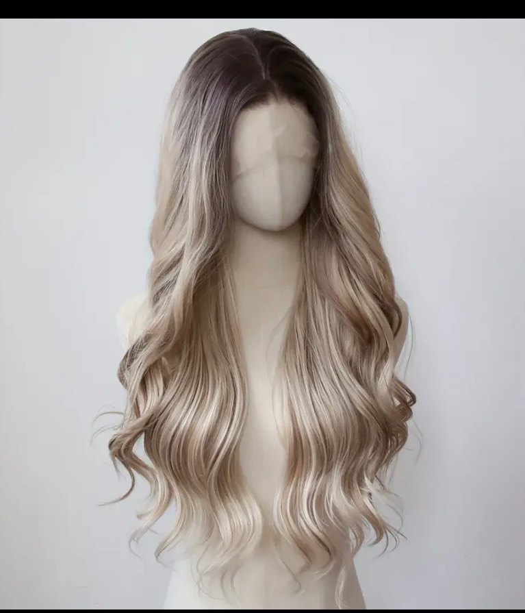 Sarı ombre peruk - Görsel 2