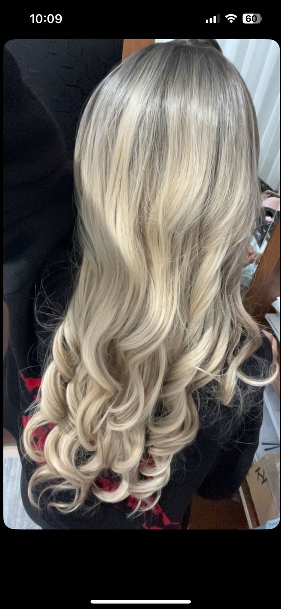 Sarı ombre peruk - Görsel 3