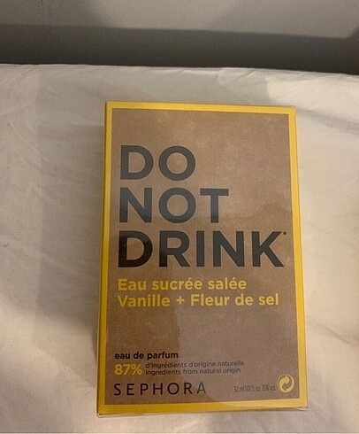Do not drink vanille