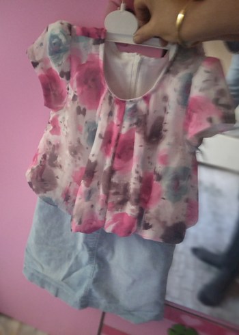 Kız Çocuk Pembe Renkli Salaş Elbise - Görsel 3