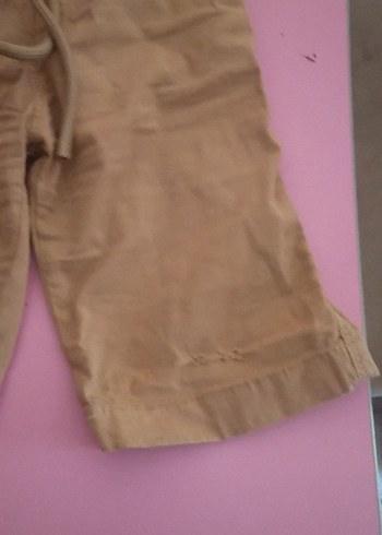 Bej Erkek Çocuk Keten Salaş Şort - Görsel 2