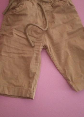 Bej Erkek Çocuk Keten Salaş Şort - Görsel 3