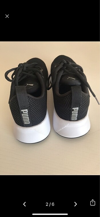 36 Beden siyah Renk Puma spor ayakkabı