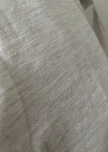 Düğmeli Beyaz Keten Erkek Polo Tişört - Görsel 2