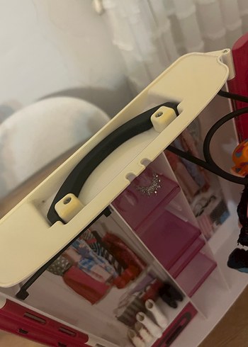 Barbie Pembe Oyuncak Gardırop Dolabı - Görsel 6