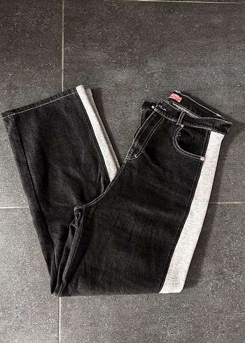 Quzu Siyah Denim Pantolon Rahat Ve Sik