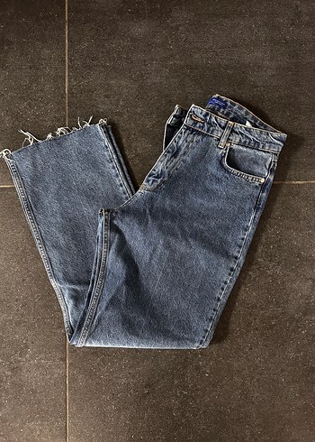 Quzu Yikamali Mavi Denim Jean