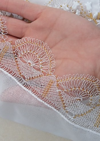 Diğer Dantel Detaylı Beyaz Kadın leçek
