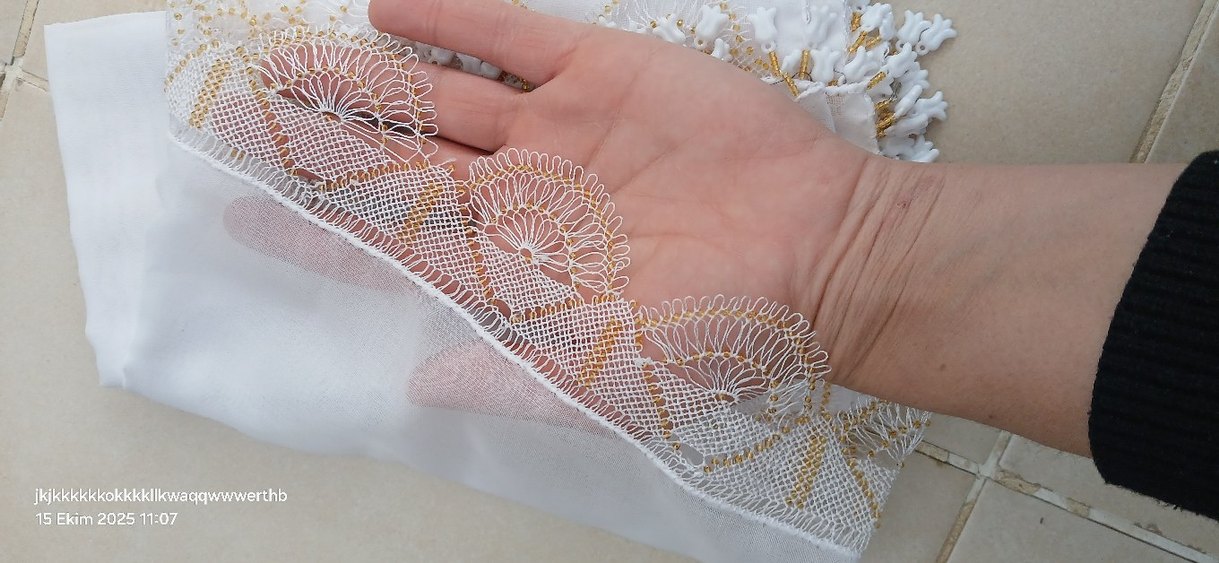 Dantel Detaylı Beyaz Kadın leçek - Görsel 2