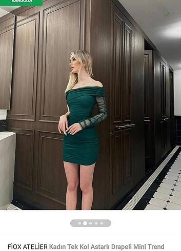 yeşil elbise