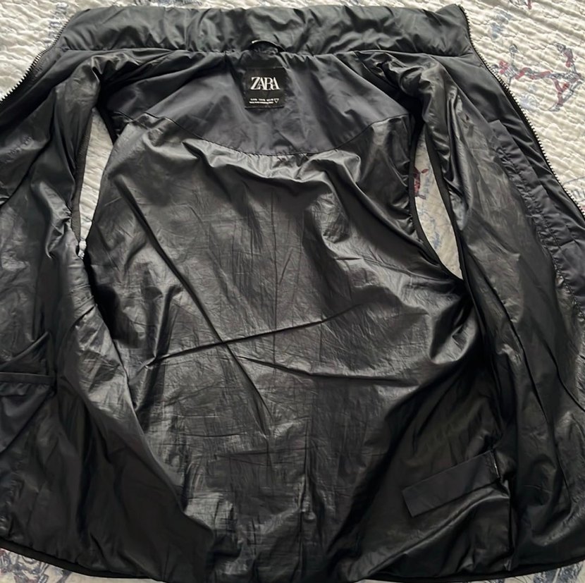 Zara Siyah Fermuarlı Erkek Spor Yelek - Görsel 4