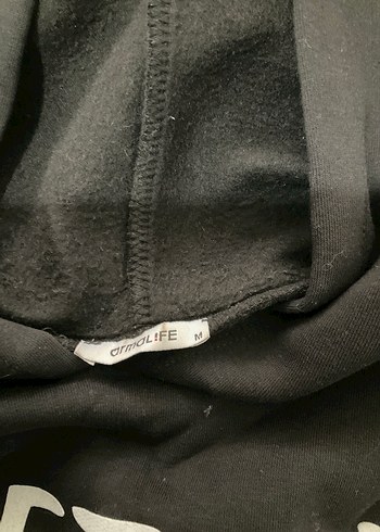 m Beden Siyah Kadın Sweatshirt