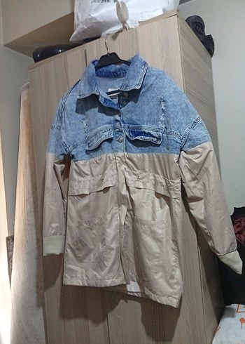 Diğer Kadın Açık Mavi Mini Denim Ceket