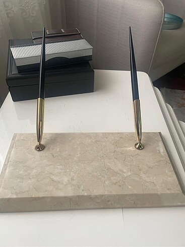  Sheaffer Mermer kaideli iki dolma kalem