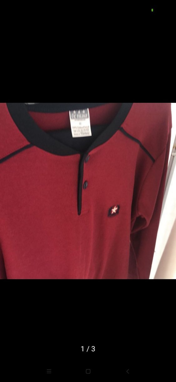 Bordo Erkek Uzun Kollu Regular Fit Pijama Takımı - Görsel 3