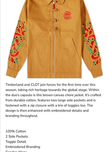 Timberland edison chen CLOT - Görsel 4