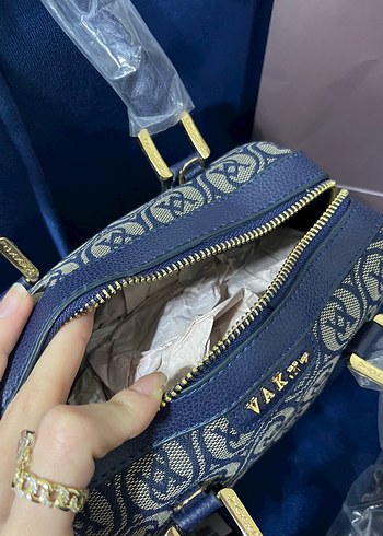 Vakko Mavi Baskılı Kadın Çanta - Görsel 4